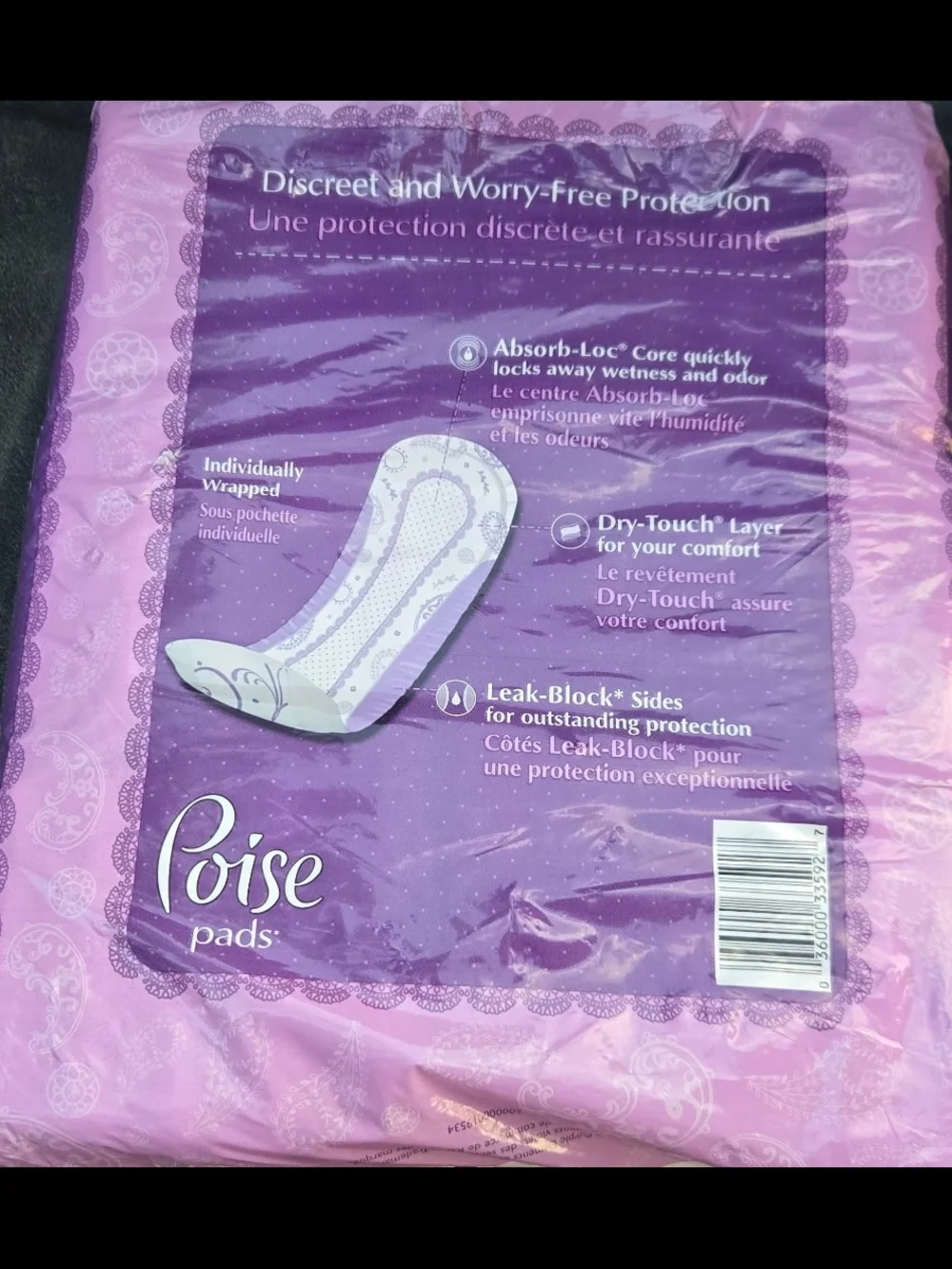 Poise Regular Length Bladder Protection Pads - Pink